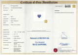 1.91 ct Blue Sapphire Heart Unheated Ceylon