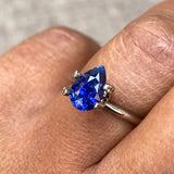 1.94 ct Royal Blue Pear Sapphire Heated