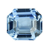 1.41 ct Emerald Cut Sky Blue Ceylon Sapphire Natural Unheated