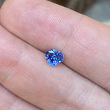 0.94 ct Heart Sapphire Violet Blue Natural Certified Unheated