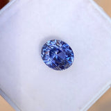 2.05 ct Cornflower Blue Sapphire Oval Certified Unheated