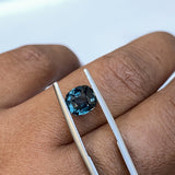 2.19 ct Cushion Cut Bluish Green Sapphire Certified Unheated