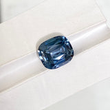 2.07 ct Teal Blue Sapphire Cushion Cut Unheated Madagascar