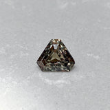 1.55 ct Green Colour Change Sapphire Triangular Cut Unheated Ceylon