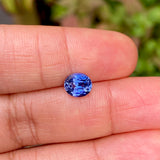 1.71ct Oval Indigo Sapphire Certified Unheated