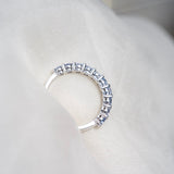 Lilac Sapphire Stacking Band Half Circle | Elegant & Stylish