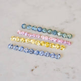 Lilac Sapphire Stacking Band Half Circle | Elegant & Stylish