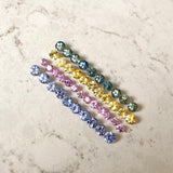 Lilac Sapphire Stacking Band Half Circle | Elegant & Stylish