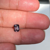 1.11 ct Brown Sapphire Emerald Cut Natural Unheated