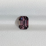 1.11 ct Brown Sapphire Emerald Cut Natural Unheated