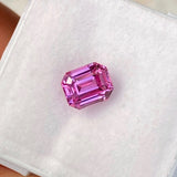 1.60 ct Hot Pink Emerald Cut Sapphire Natural Unheated