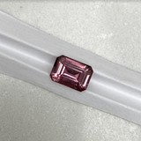 2.09 ct Wine Red Brown Emerald Cut Sapphire Unheated