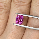 2.08 ct Vivid Pink Sapphire Cushion Cut Heated Mozambique