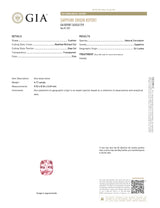 4.17 ct Light Pink Sapphire Cushion Ceylon Heated GIA Certified