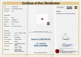 1.12 ct Vivid Pink Oval Sapphire Certified Unheated