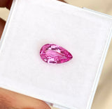 1.61 ct Vivid Pink Pear Natural Sapphire Certified Unheated