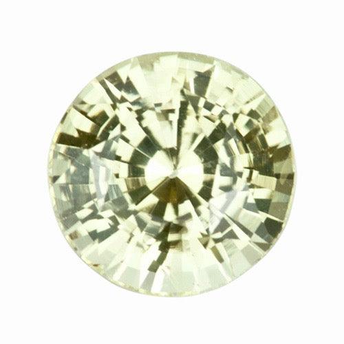 2.10 ct Round Yellow Sapphire Natural Ceylon Certified Unheated