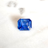 3.05 ct Royal Blue Sapphire Emerald Cut Natural Heated Ceylon