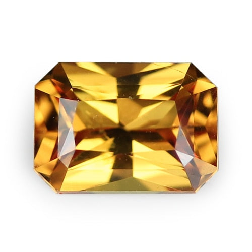 Outlet 11 Carat Excellent Radiant Shape Orange Sapphire Certified AAA+ Stunning Gemstone For Ring & Jewelry Use Making Best Stone