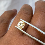 1.46 ct Oval Light Apricot Yellow Sapphire Natural Unheated
