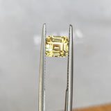 3.60 ctw Yellow Sapphire Pair Emerald Cut Unheated Ceylon
