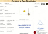 2.02 ct Yellow Sapphire Radiant Cut Natural heated