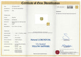 3.35 ct Yellow Sapphire Square Sri Lankan Natural Unheated