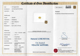 3.01 ct Oval Yellow Ceylon Sapphire Natural Unheated Certified