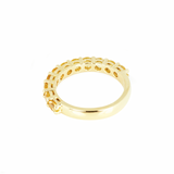 Yellow Sapphire Stacking Band Half Circle