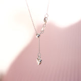 Champagne Sapphire Solitaire Pendant White Gold