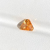 1.63 ct Apricot Sapphire Fancy Triangular Cut Natural Heated