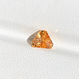 1.63 ct Apricot Sapphire Fancy Triangular Cut Natural Heated