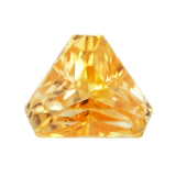 1.63 ct Apricot Sapphire Fancy Triangular Cut Natural Heated