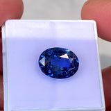 5.02 ct Blue Sapphire Oval Natural Heated GIA Certified