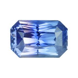 3.69 ct Pink Blue Parti Sapphire Radiant Cut Unheated Ceylon
