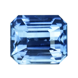 1.63 ct Blue Sapphire Emerald Cut Unheated Ceylon