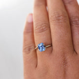2.15 ct Sky Blue Sapphire Emerald Cut Natural Unheated