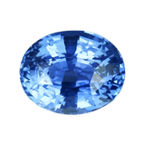 2.37 ct Blue Sapphire Oval Cut Unheated Ceylon