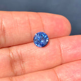 2.21 ct Medium Cornflower Blue Sapphire Round Unheated Ceylon