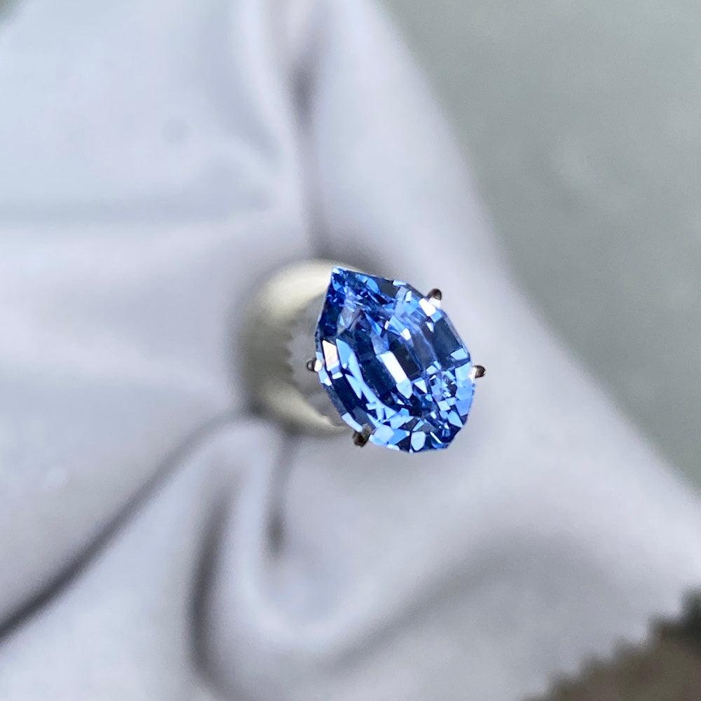 2.03 ct Medium Cornflower Blue Sapphire Fancy Cut Natural Heated