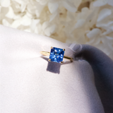Cornflower Blue Sapphire Solitaire Engagement Ring