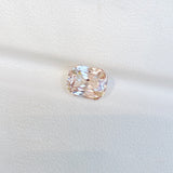 2.10 ct Pink Champagne Sapphire Radiant Cut Unheated Ceylon