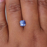 1.99 ct Cornflower Blue Sapphire Radiant Cut Unheated Sri Lanka
