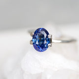 2.55 ct Cornflower Blue Sapphire Oval Natural Ceylon Heated