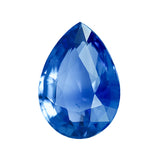 2.05 ct Cornflower Blue Sapphire Pear Ceylon Natural Unheated