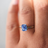 1.59 ct Cornflower Blue Sapphire Radiant Cut Natural Heated