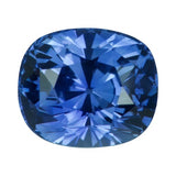 Cornflower Ceylon Blue Cushion Sapphire Unheated Platinum Ring