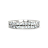 Double Row Diamond Wedding Band