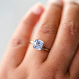 2.51 ct Sky Blue Ceylon Sapphire Emerald Cut Natural Unheated