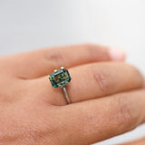 3.06 ct Green Sapphire Emerald Cut Natural Unheated